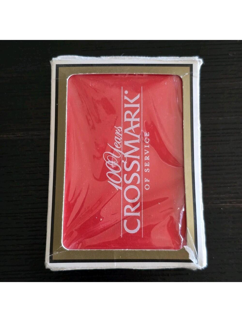 Crossmark 100 Years Of Service Gemaco Playing Cards Red & White Deck Complete